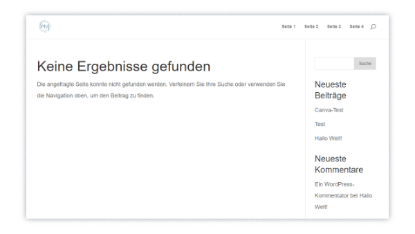 404-Standardseite in WordPress